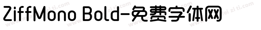 ZiffMono Bold字体转换